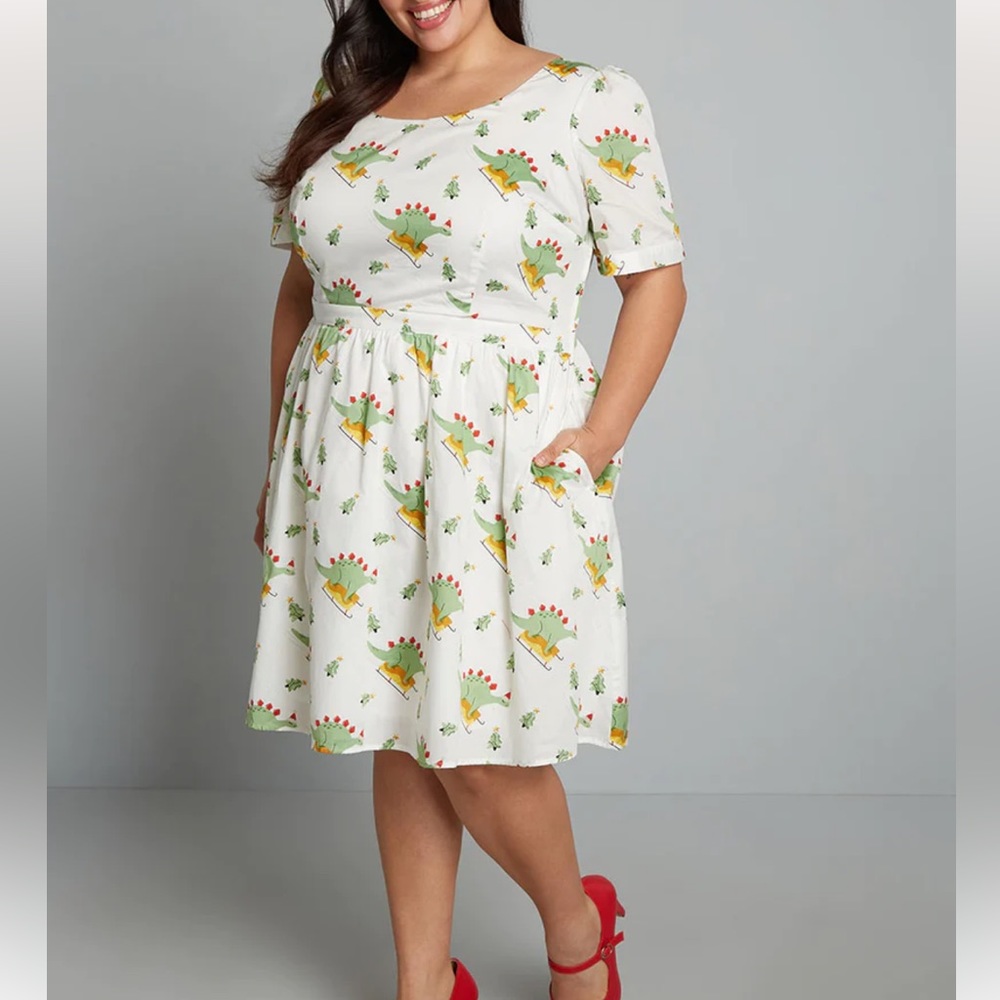 ModCloth What's The Scoop? A-Line Dress Size 1X